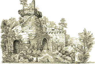 Ruines du chateau de Damog, pr�s de Mevyran, par Anne.